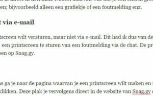 printscreen direct in de website plakken